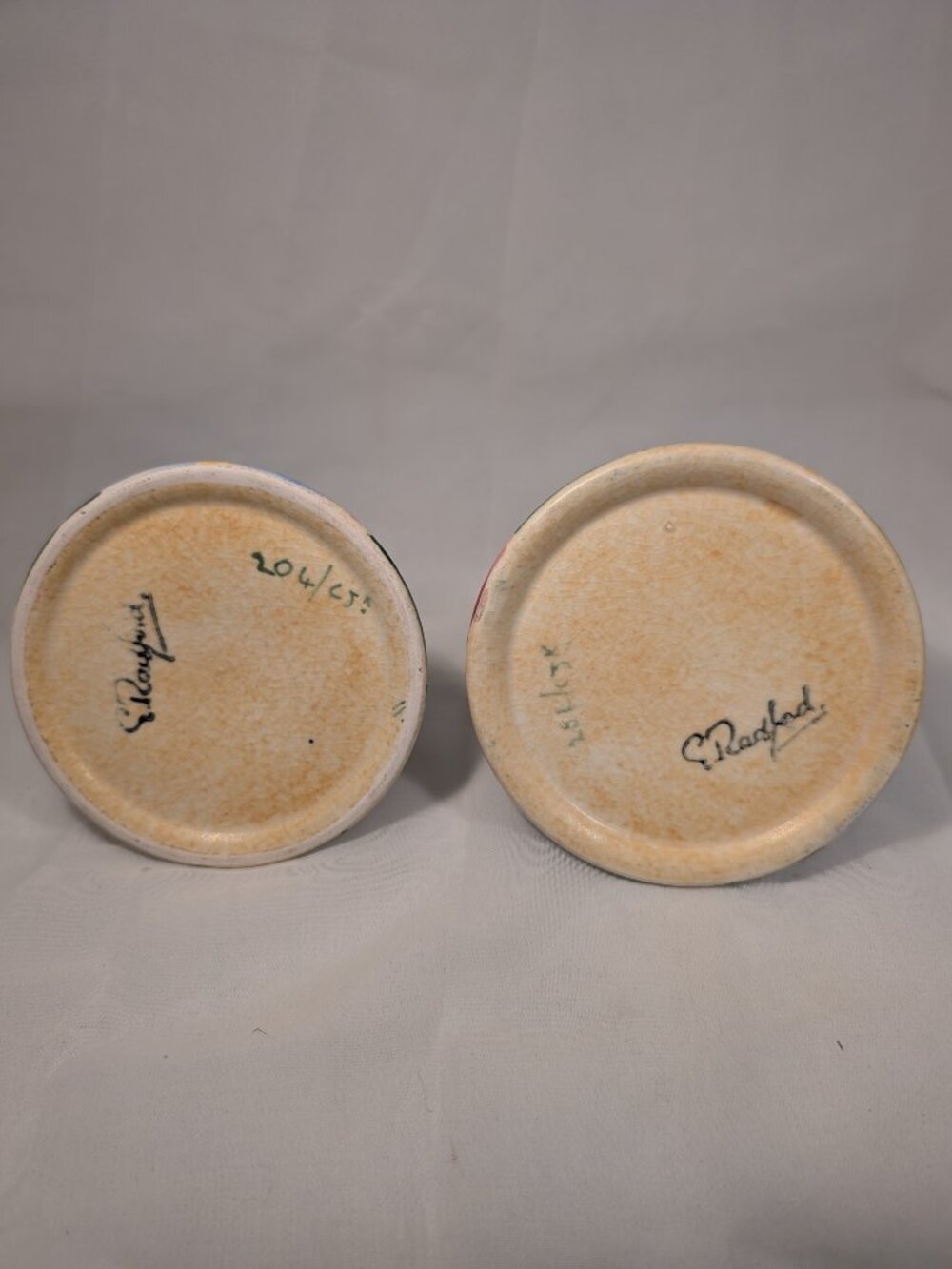 RADFORD Hand Painted Candlesticks        Beautiful Florals - Picture 8 of 9